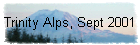 Trinity Alps, Sept 2001